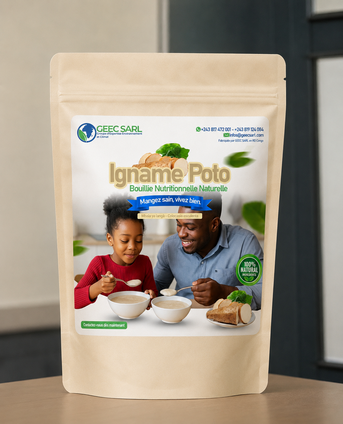IGNAME POTO : L'excellence de la nutrition naturelle au cœur de l'innovation congolaise,Une alimentation saine, un avenir durable